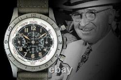 1939 Gallet Truman Chronograph Flying Officer Snail Dial WWII Pilot Grail Watch