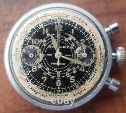 1939 Gallet Truman Chronograph Flying Officer Snail Dial WWII Pilot Grail Watch