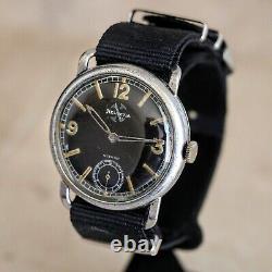 1939 HELVETIA WWII Pilot Wristwatch Cal. 51S 3 ADJTS 41mm Vintage Watch