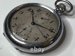 1940s Seiko Seikosha Naval Chronograph Pocket Watch. Naval Kamikaze Pilots Watch