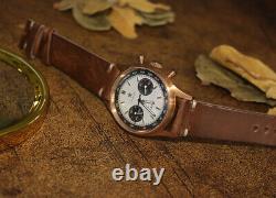 1963 CuSn8 Bronze ST1901 Seagull Military Pilot 40mm Chronograph Hand Wind Watch