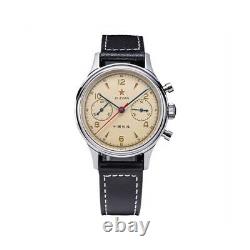 1963 Seagull Mechanical Watch Chronograph Sapphire 38/40mm Pilot Men WristWatch