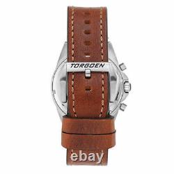 $470 MSRP Torgoen Men's T16 Blue Sapphire Pilot Chronograph Swiss Watch TN/1034