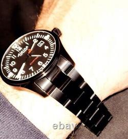 Alpina AL-240BFBS6B Startimer Pilot 42mm Dial Men's Bracelet Watch