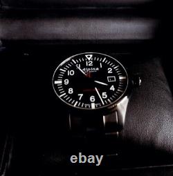 Alpina AL-240BFBS6B Startimer Pilot 42mm Dial Men's Bracelet Watch