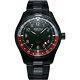 Alpina Men's $850 Black Ion Gunmetal Startimer Gmt Pilot Watch Al-247br4fbs6b