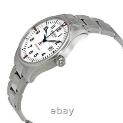 Alpina Men's Watch Startimer Pilot Quartz White Dial Bracelet AL-240S4S6B