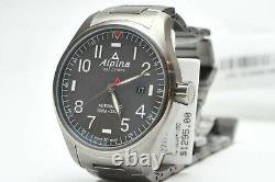 Alpina Startimer Pilot Automatic 44mm Black Steel Men's Watch