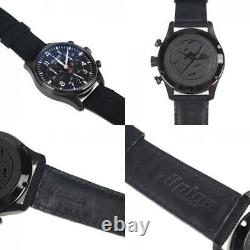 Alpina Startimer Pilot Watch AL372X4S26 Stainless Steel Canvas Leather Black C