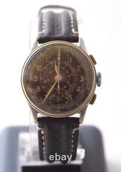 Antique Military BOVET PRIMA WWII Pilots Chronograph Wrist Watch Telemetre 17J
