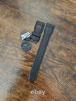 Authentic IWC 22mm Big Pilot Black Leather OEM Watch Strap NEW