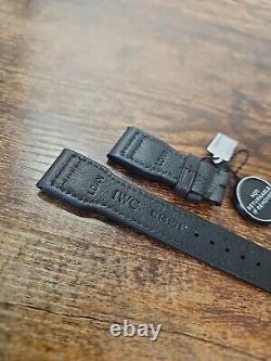 Authentic IWC 22mm Big Pilot Black Leather OEM Watch Strap NEW