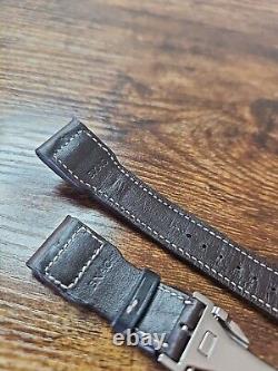 Authentic IWC 22mm Big Pilot Brown Leather OEM Watch Strap & 18mm Deploy Buckle