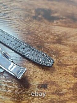 Authentic IWC 22mm Big Pilot Brown Leather OEM Watch Strap & 18mm Deploy Buckle