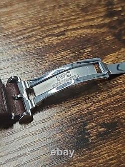 Authentic IWC 22mm Pilot Brown Leather OEM Watch Strap & 18mm Deployment Buckle