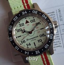 Automatic watch. Vostok Komandirskie. 18011A. PILOT. 24H. 20 ATM