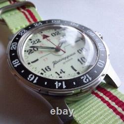 Automatic watch. Vostok Komandirskie. 18011A. PILOT. 24H. 20 ATM