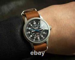 Aviator, Soviet military watch, the air force USSR, Soviet wristwatch black dial