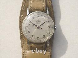 BISCHOFF AEROANKER 40's Men's Pilot Style Military Wristwatch Rare