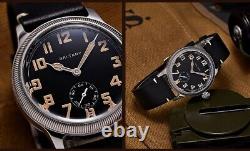 Baltany Men Automatic Watch 38MM Pilot Mechaical Wristwatch C3 Luminous ST1701