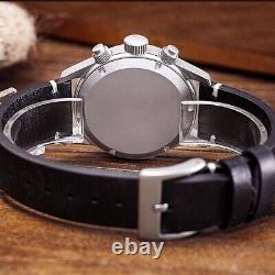 Baltany Men Chronograph Watch 39mm Pilot Military Quartz Wristwatch Luminou VK67
