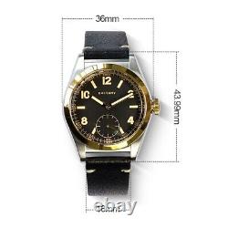 Baltany Men Pilot Watch Luxury 36mm Military Quartz Wristwatch VD78 10ATM Lumin