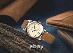 Baltany Men Pilot Watch Luxury Military Quartz Wristwatch VD78 Enamel Dial 20ATM