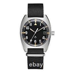 Baltany Men's Pilot Military Mens Watches Automatic NH35 Steeldive Wristwatches