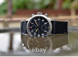 Baltany Mens Chronograph Watches Pilot Watch Military Quartz Wristwatch Luminous
