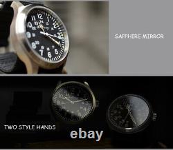 Baltany Mens Pilot Watches Automatic Mechaical Wristwatch Military Luminous NH35