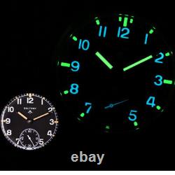 Baltany Mens Pilot Watches Manual Wind Mechaical Wristwatch BGW-9 Luminous 10Bar