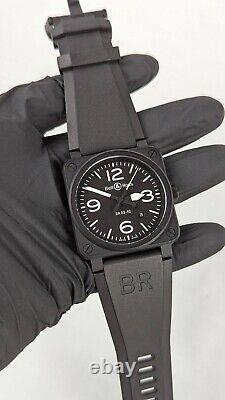 Bell & Ross BR0392-BL-CE Swiss Automatic Ceramic 42 BLACK MATTE Pilots Watch