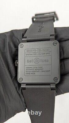 Bell & Ross BR0392-BL-CE Swiss Automatic Ceramic 42 BLACK MATTE Pilots Watch