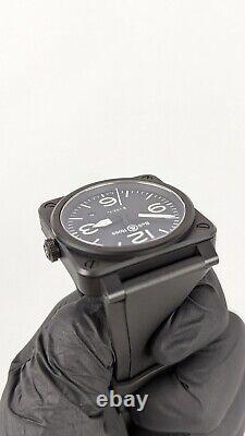 Bell & Ross BR0392-BL-CE Swiss Automatic Ceramic 42 BLACK MATTE Pilots Watch