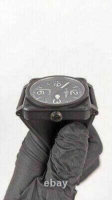 Bell & Ross BR0392-BL-CE Swiss Automatic Ceramic 42 BLACK MATTE Pilots Watch