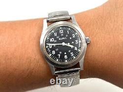 Benrus MIL-W-46374 Military General Purpose Field Watch 90's Reissue 33mm, Runs