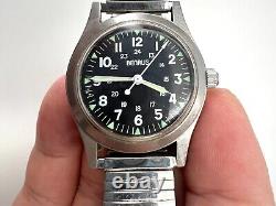 Benrus MIL-W-46374 Military General Purpose Field Watch 90's Reissue 33mm, Runs