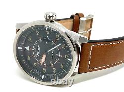 Citizen Eco Drive Military Pilot watch Black dial 44mm dia J810 S090822