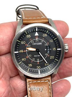 Citizen Eco Drive Military Pilot watch Black dial 44mm dia J810 S090822