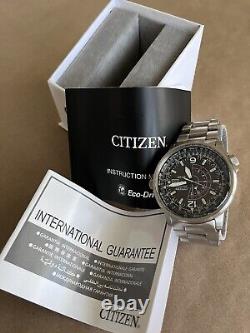 Citizen Nighthawk Eco-Drive GMT B877-S015979 Watch. Embossed Back