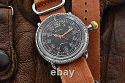 Extremely Rare Pilot Wrist Watch ZENITH SPECIAL 1933 WW2 41mm SERVICED