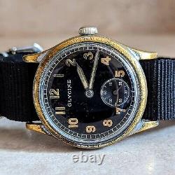 GLYCINE Military Pilot Wristwatch Cal. A. S. 1130 Luminous Dial 33.5mm Watch