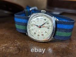 Gents Vintage Rotary V9/540 Military Pilot Style 12/24 Hours 40's Watch working