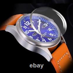 Hnlgnox Men Pilot Watch Military Luminous 20Bar Quartz Wristwatch Dual Calendar