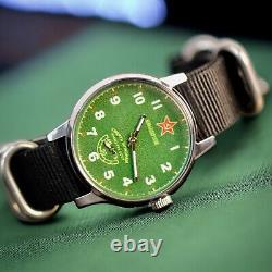 Komandirskie Soviet watch Pobeda Death to spies military watch, analog watch