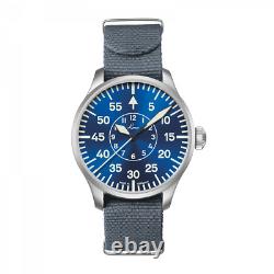 Laco? Aachen Blaue Stunde 42mm Pilot Watch Blue Face BNIB Type B Flieger 862101