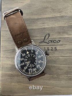 Laco Original Dortmund Type B Erbstück Pilot Watch 861938 Box & Paper Excellent