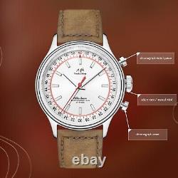 MERKUR Men's Timekeeping Wristwatch Pilot Manual Windup Mechanical Wristwatch