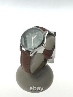 MILITARY 1940s french pilot quartz watch analog faux leather