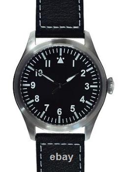 MWC 1940s Pattern 46mm Automatic Military Pilots Watch with Engravable Caseback